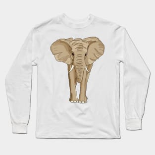 Baby elephant standing show big ear Long Sleeve T-Shirt